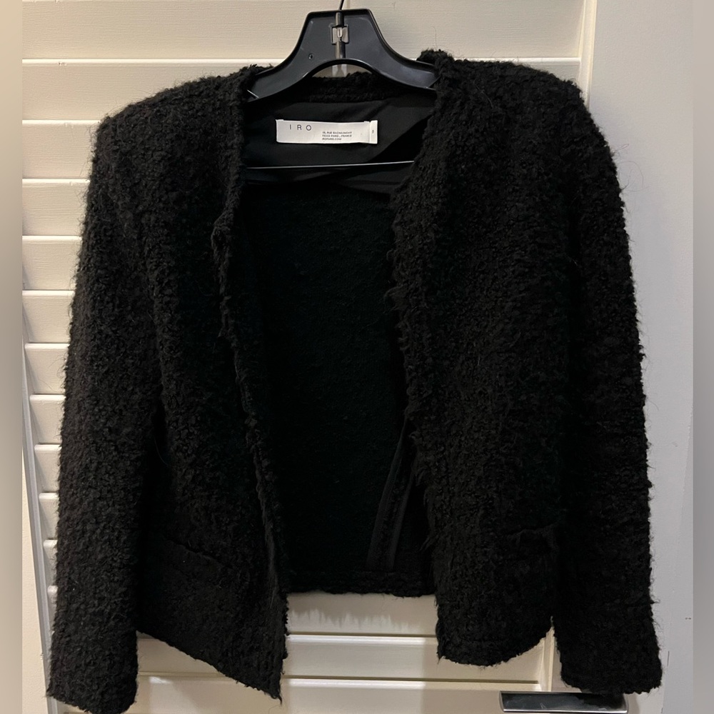 Iro “mama” black cropped cardigan